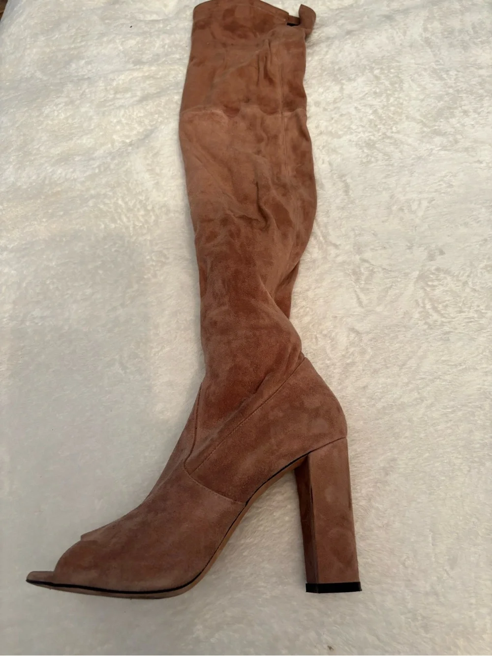 Vero Cuoio Over-the-Knee Suede Boot in Chestnut Brown